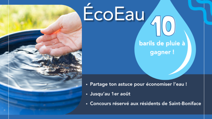 CONCOURS - Économisons l'eau, récoltons la pluie!
