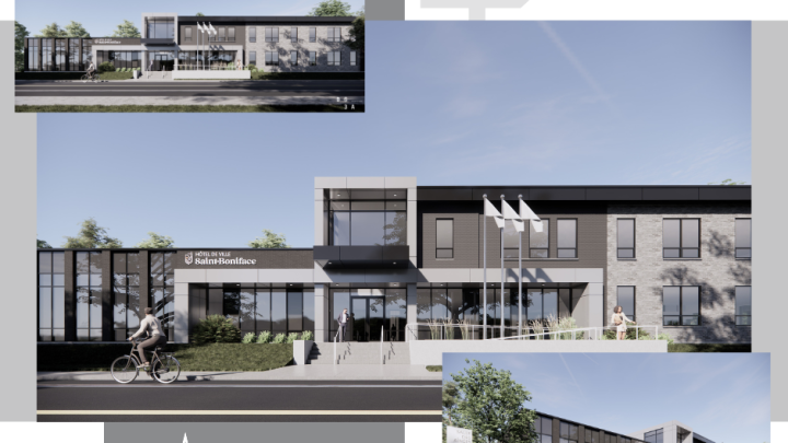 Avancement des travaux de l'Hôtel de Ville de Saint-Boniface