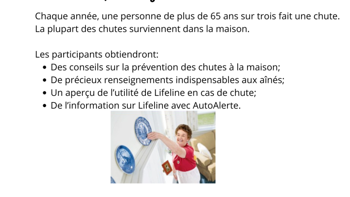 Conférence sur la prévention des chutes