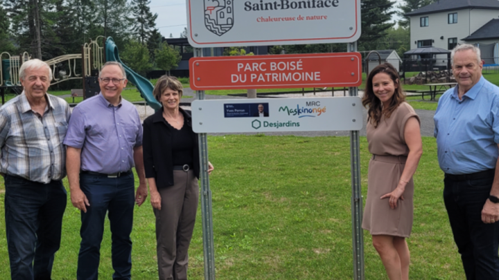 Remerciements aux partenaires pour leur implication dans le Parc Boisé du Patrimoine