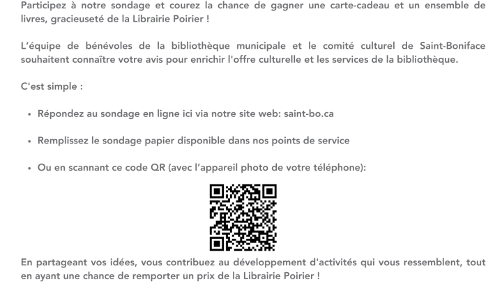 Sondage culturel