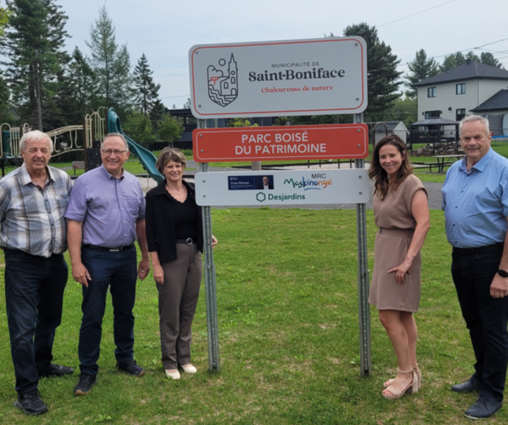 Remerciements aux partenaires pour leur implication dans le Parc Boisé du Patrimoine
