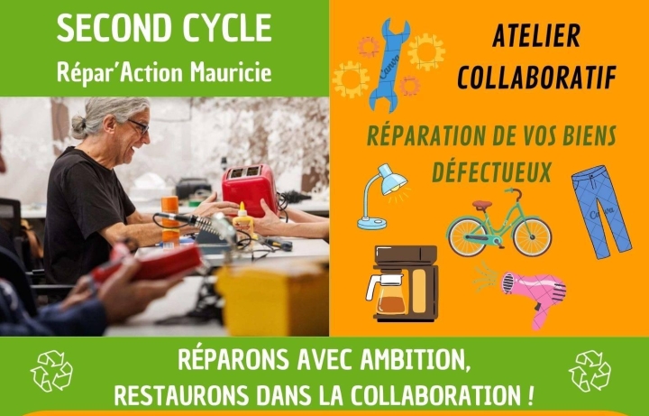 Communiqué de presse - Second Cycle Répar'Action Mauricie