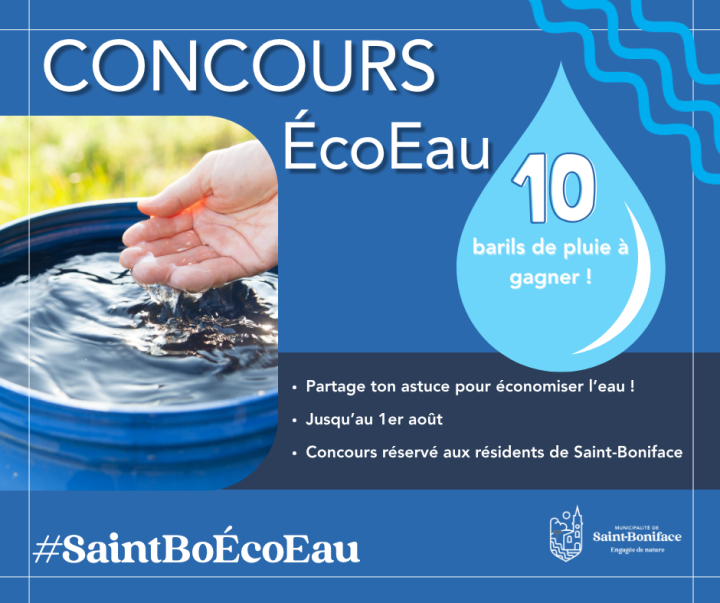 CONCOURS - Économisons l'eau, récoltons la pluie!