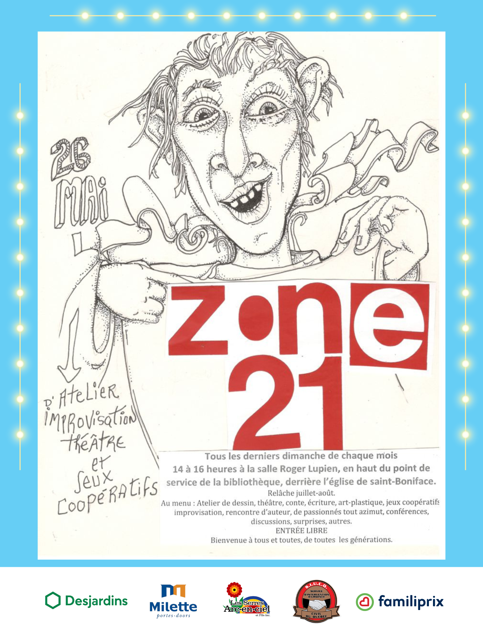 Affiche Zone 21 - 26 mai 2024